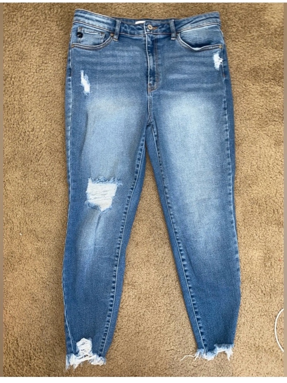 KanCan Light Blue Distressed Skinny Jeans